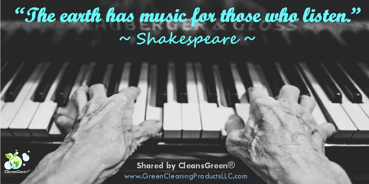 The earth has music for those who listen. - William Shakespeare Quote
