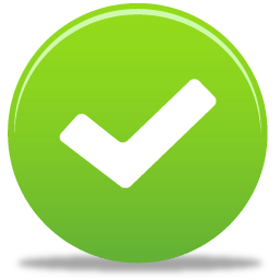 Green cleaning products icon - check