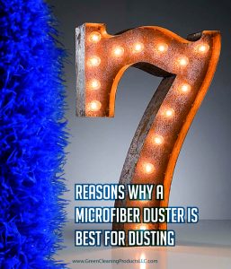 7 reasons why fluffy microfiber duster by cleans green