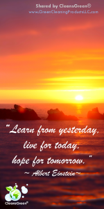 Albert Einstein: Learn from yesterday, live for today, hope for tomorrow