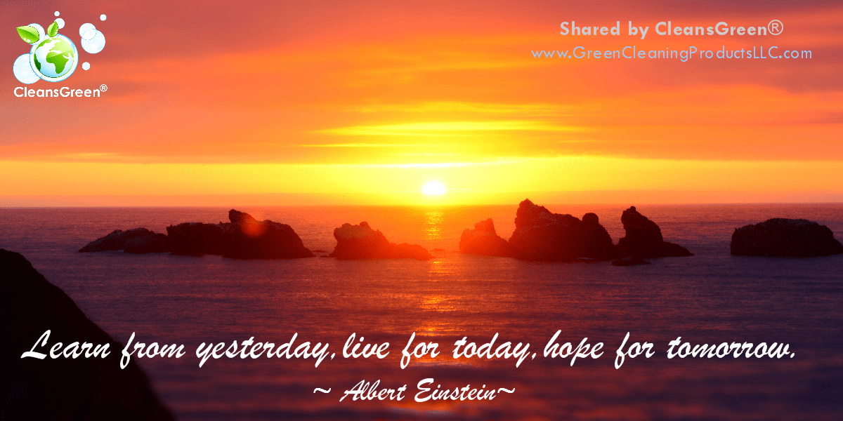 Albert Einstein: Learn from yesterday, live for today, hope for tomorrow