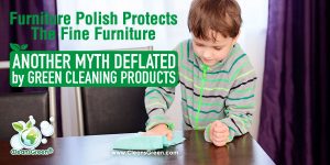Furniture Polish Protects the Fine Furniture | Another Myth Deflated by Green Cleaning Products