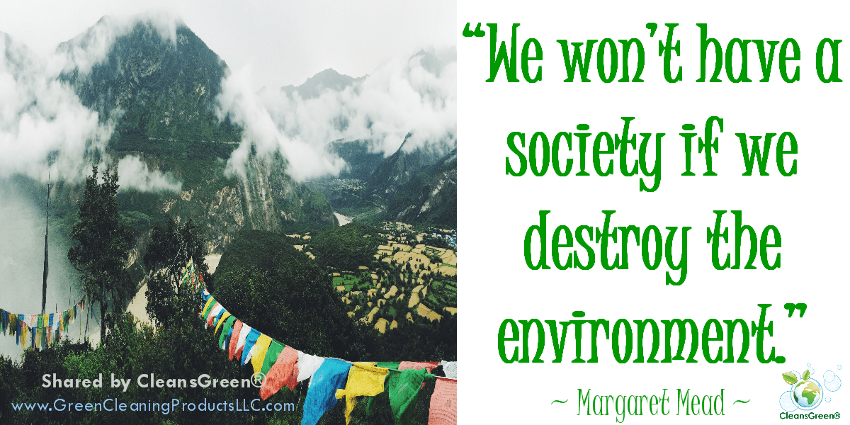 We won't have a society if we destroy the environment... Margaret Mead #Quote