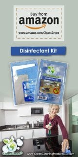 CleansGreen Disinfectant Kit - Reusable Disinfecting Wipes Kit: CleansGreen Microfiber Cloth, Hospital Disinfectant Cleaner|Best as Sanitizer Spray for Baby